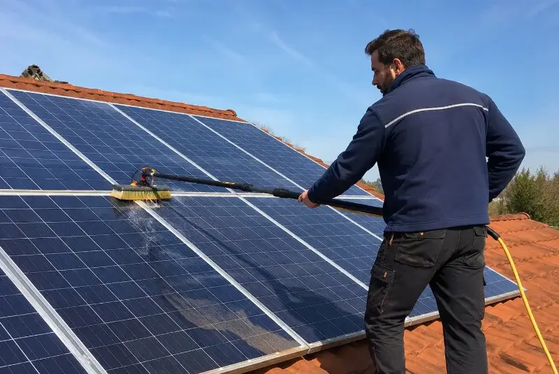 Nettoyage et entretien de panneaux solaires à Locoal-Mendon